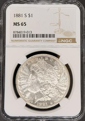1881-S Morgan Dollar MS65 NGC