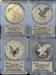 2021 4pc Silver Eagle Set MS/PR70 PCGS First Strike Damstra Signed