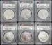 2021 6pc Morgan & Peace Set MS70 PCGS Damstra Signed Advanced Release 100th Anniversary
