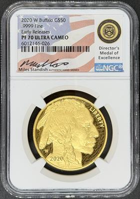 2020-W G$50 Buffalo PF70UCAM NGC Early Release