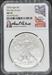 2020 3pc Silver Eagle Set MS/PF70 NGC First Day Issue Cabral Signed