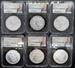 2021 6pc Morgan & Peace Set MS70 PCGS Ryder Signed Advanced Release Black Core