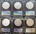 2021 6pc Morgan & Peace Set MS70 PCGS Ryder Signed Advanced Release Black Core