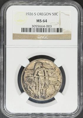 1926-S 50C Oregon MS64 NGC