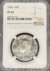 1964 Kennedy Half Dollar PF66 NGC