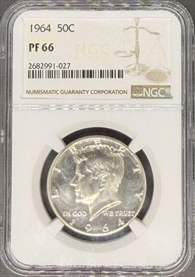 1964 Kennedy Half Dollar PF66 NGC