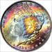 1887 Morgan Dollar MS64+ PCGS Gold Sticker Toned