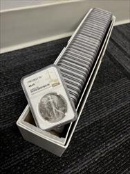 1986-2021 36pc Silver Eagle Set MS69 NGC