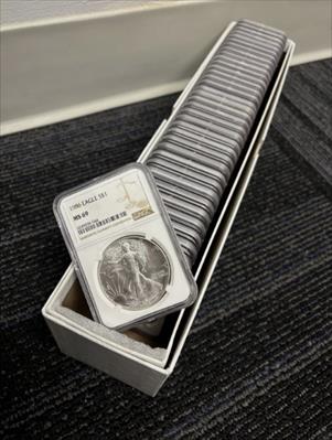 1986-2021 36pc Silver Eagle Set MS69 NGC